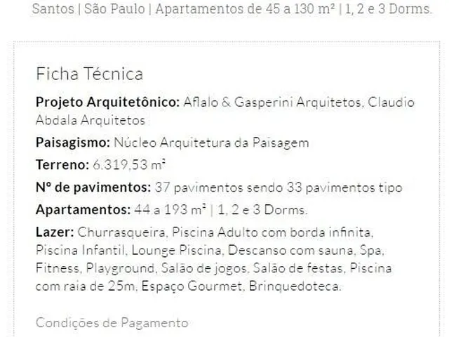 Imagem 13: Unlimited Santos , Unidades com 1, 2 Ou 3 Dorms. de Frente para o Mar em Um dos Maiores Edifícios da Cidade de Santos