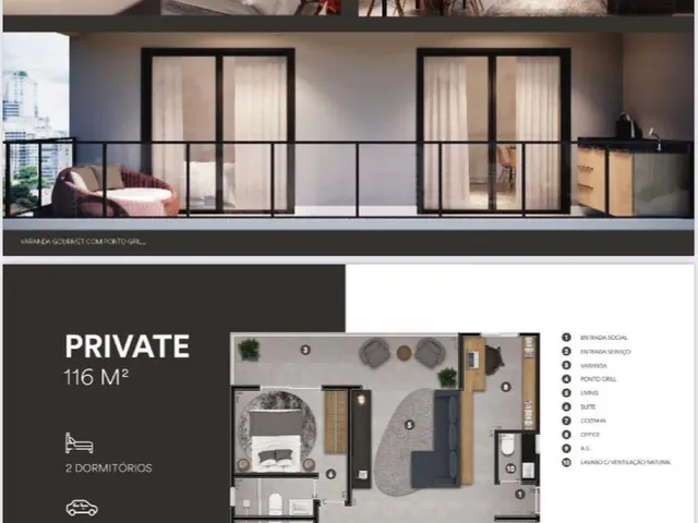 Imagem 4: H. Stay Home Ponta da Praia - 57M² a 116M² - Whatsapp. 24H. (11) 9-9194-5074