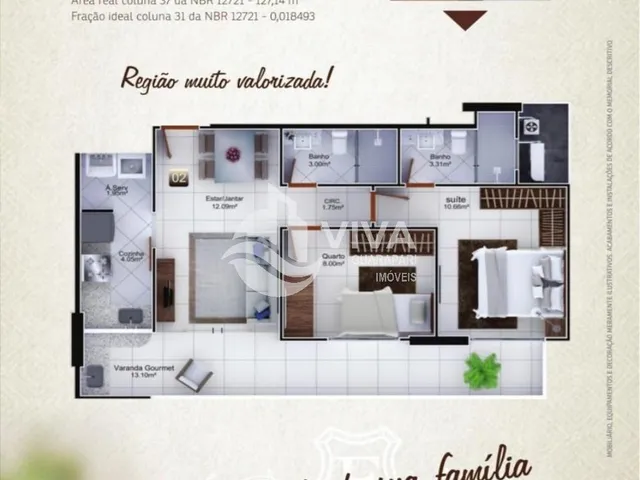 Imagem 2: Apartamento À Venda no Centro de Guarapari-Es com 2 Quartos, 1 Suíte e 65,28 M² - Imperdível!