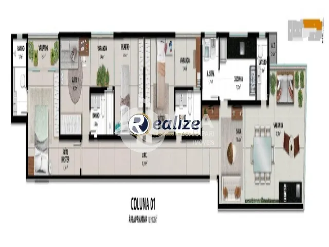 Imagem 13: Imperdível: Apartamento À Venda em Guarapari-Es, Muquiçaba, 2 Quartos, 1 Suíte, 2 Salas, 2 Banheiros, 1 Vaga, 78,21M²