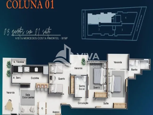 Imagem 14: Apartamento À Venda no Centro de Guarapari-Es: 3 Quartos, 1 Suíte, 2 Salas, 2 Banheiros, 2 Vagas, 92M²!