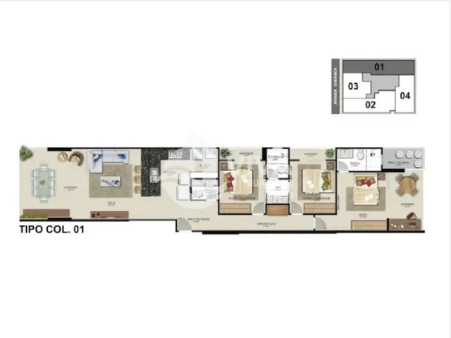 Imagem 2: Apartamento À Venda na Praia do Morro, Guarapari-Es: 3 Quartos, 1 Suíte, 2 Salas, 3 Banheiros, 2 Vagas, 121,50 M²!