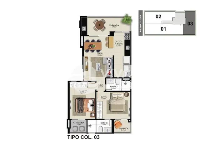 Imagem 7: 0 Apartamento com 3 dormitórios