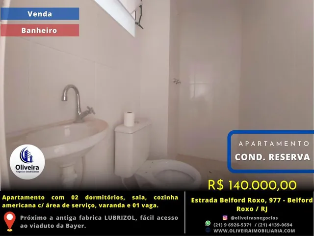 Imagem 2: Apartamentos Financiáveis para Venda em Belford Roxo, Bom Pastor, 2 Dormitórios, 1 Banheiro, 1 Vaga