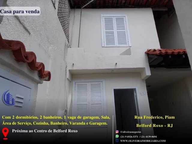 Imagem 3: Casa para Venda em Belford Roxo, Piam, 2 Dormitórios, 2 Banheiros, 1 Vaga