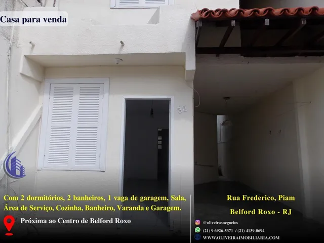 Imagem 4: Casa para Venda em Belford Roxo, Piam, 2 Dormitórios, 2 Banheiros, 1 Vaga