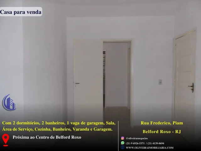 Imagem 13: Casa para Venda em Belford Roxo, Piam, 2 Dormitórios, 2 Banheiros, 1 Vaga
