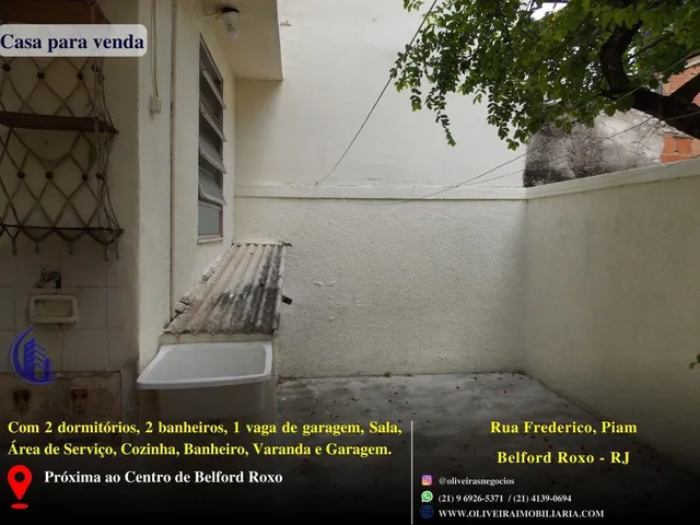 Imagem 2: Casa para Venda em Belford Roxo, Piam, 2 Dormitórios, 2 Banheiros, 1 Vaga