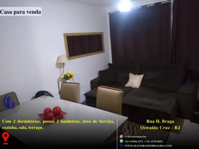 Imagem 3: Casa para Venda em Rio de Janeiro, Oswaldo Cruz, 2 Dormitórios, 2 Banheiros