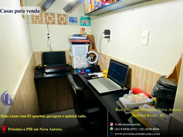 Imagem 2: Casa para Venda em Belford Roxo, Nova Aurora, 2 Dormitórios, 1 Banheiro