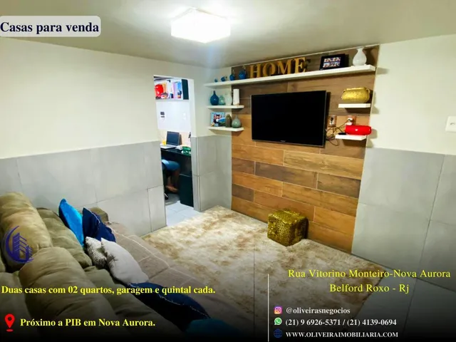 Imagem 3: Casa para Venda em Belford Roxo, Nova Aurora, 2 Dormitórios, 1 Banheiro