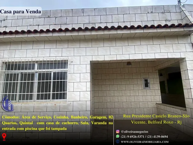Imagem: Casa para Venda em Belford Roxo, São Vicente