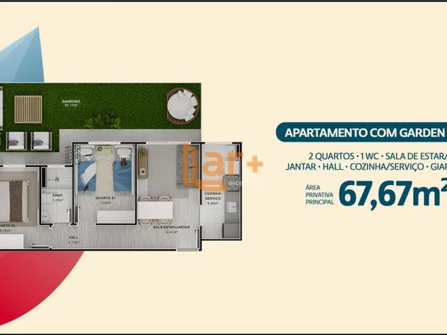 Imagem 4: Flor de Sal Mais Viver - Apartamento na Planta em Aracaju a Partir de R$ 213 Mil