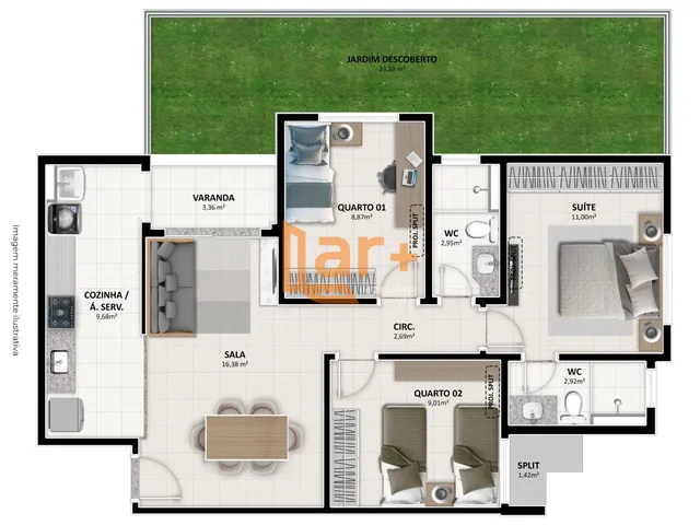 Imagem 13: Empreendimento Terraços Residence - Barra dos Coqueiros
