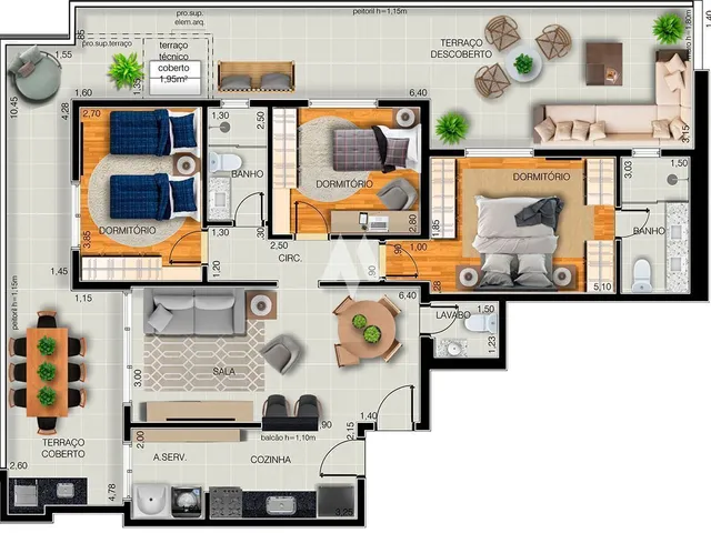 Imagem 16: Apartamento À Venda no Canal 5, Santos | 83 M² | 2 Suítes
