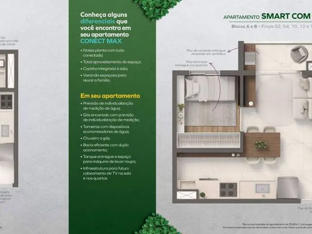 Imagem 16: Vivaz Parque Barra Funda | Construtora Vivaz | Lançamento | 33 Metros | 02 Dormitórios | Varanda