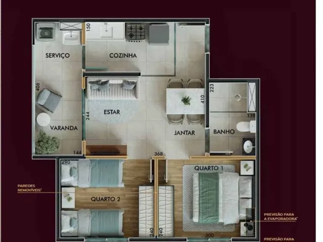 Imagem 15: Sinfonia Santo Amaro | Construtora Emccamp | Lançamento | 42 Metros | 02 Dormitórios | Varanda