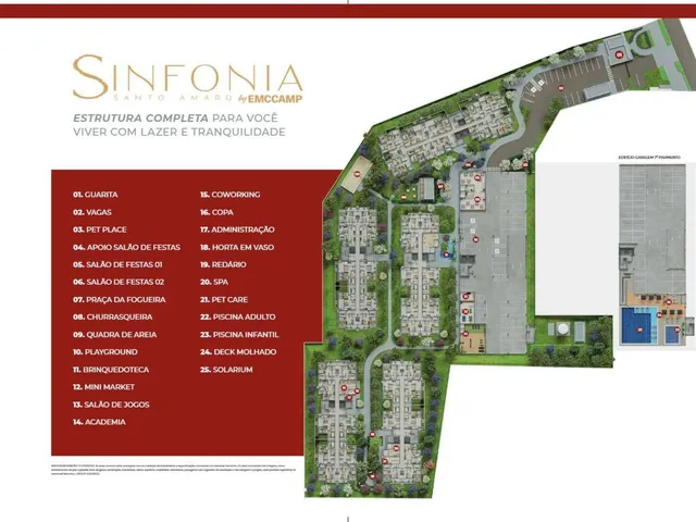 Imagem 13: Sinfonia Santo Amaro | Construtora Emccamp | Lançamento | 42 Metros | 02 Dormitórios | Varanda