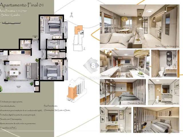 Imagem 6: Residencial Hórus, Apartamentos com 2 e 3 Suítes Centro santa Cruz do Sul - Rs