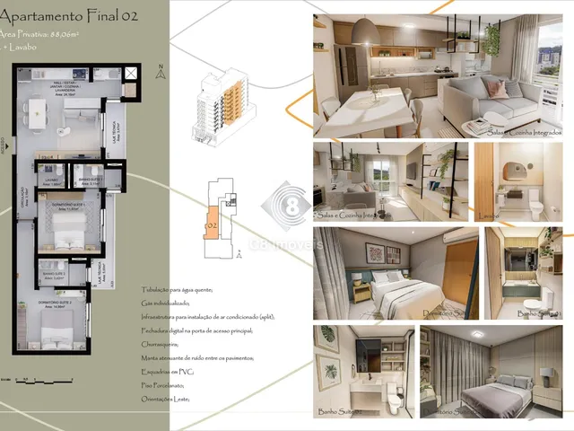 Imagem 5: Residencial Hórus, Apartamentos com 2 e 3 Suítes Centro santa Cruz do Sul - Rs
