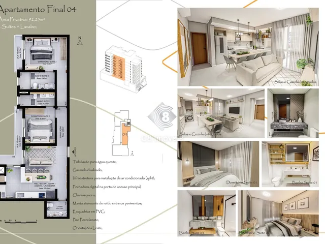 Imagem 4: Residencial Hórus, Apartamentos com 2 e 3 Suítes Centro santa Cruz do Sul - Rs