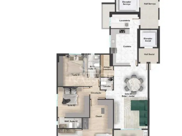 Imagem 13: Apartamento a Venda 150M² com 03 Suítes e 03 Vagas no Centro de Cascavel - Pr