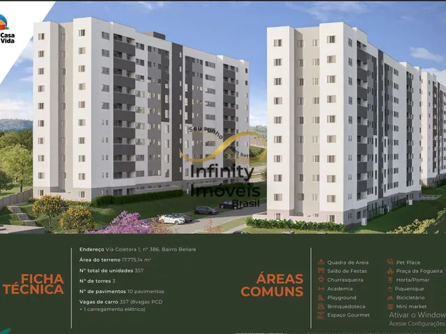 Imagem 8: Bellare Lagoa santa - Apartamento À Venda no Bairro Bairro Bellare - Lagoa Santa/Mg