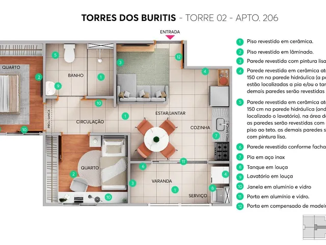 Imagem 6: 0 Apartamento com 2 dormitórios