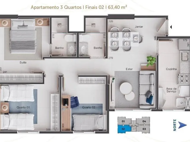 Imagem 14: 0 Apartamento com 3 dormitórios