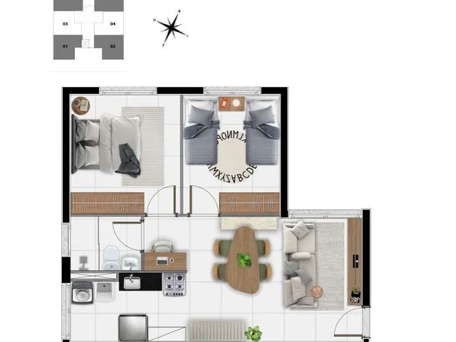 Imagem 5: 0 Apartamento com 2 dormitórios