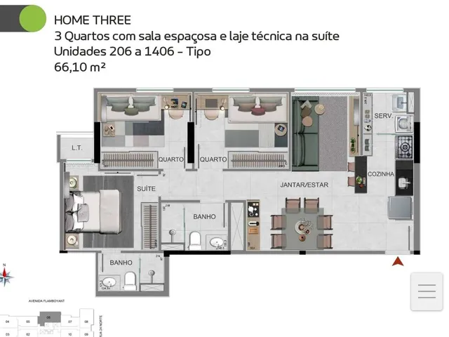Imagem 13: 0 Apartamento com 3 dormitórios