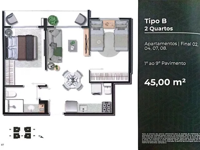 Imagem 4: 0 Apartamento com 2 dormitórios