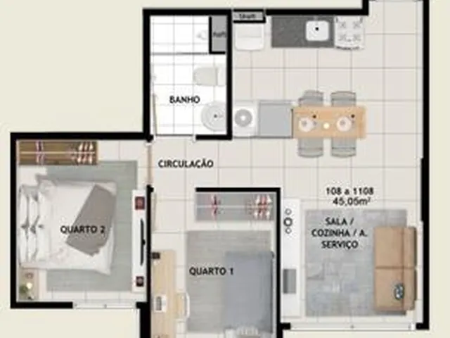 Imagem 7: 0 Apartamento com 1 dormitório