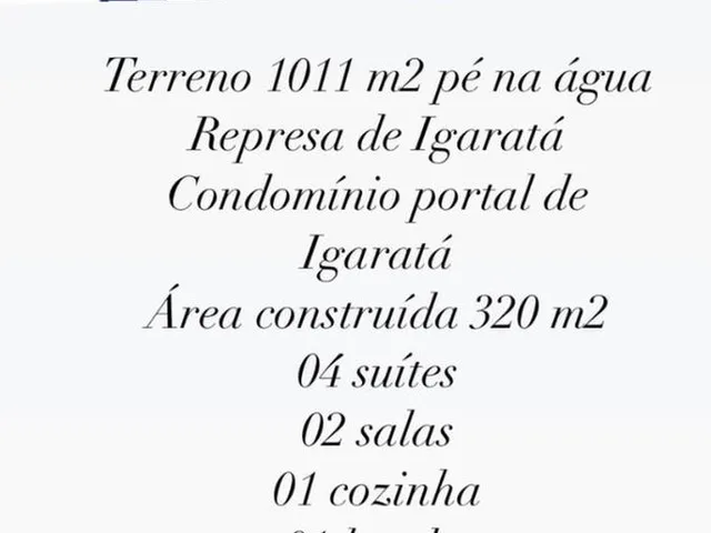 Imagem: Casa em Condominio Residencial em Igaratá