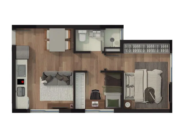 Imagem 3: Studio para Venda em Curitiba / Pr no Bairro Centro