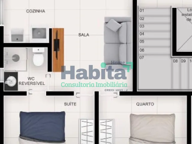Imagem 3: Apartamento com 2 Dormitórios no Castelo Branco