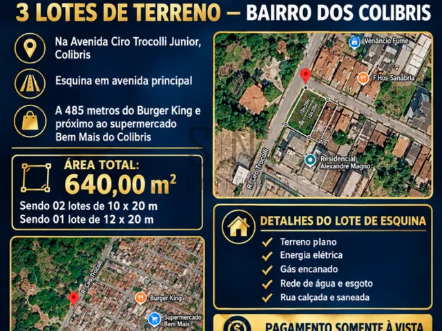 Imagem: Vende-Se 03 Lotes no Bairro do Colibris