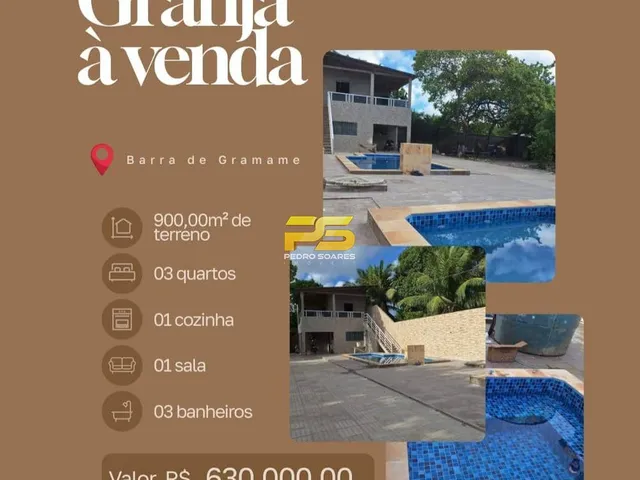 Imagem: Granja À Venda - Barra de Gramame