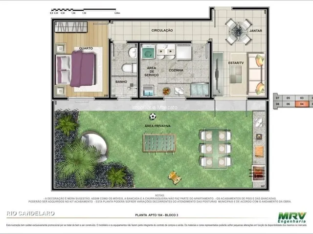 Imagem: Apartamento Térreo com Quintal Privativo