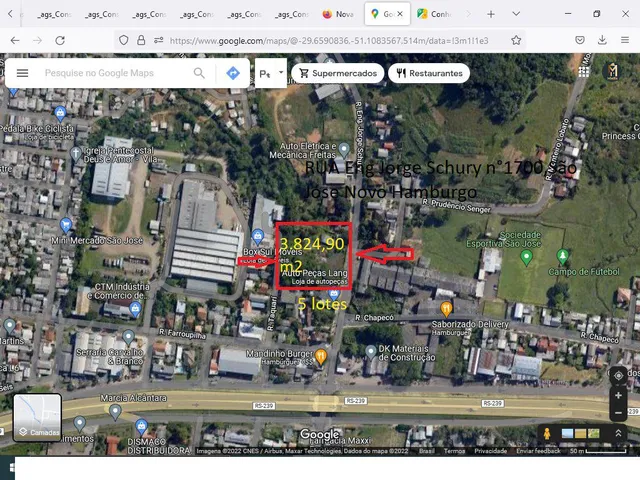 Imagem 2: Venda Terreno 3.395M² em Novo Hamburgo-Rs Ref: 57580057