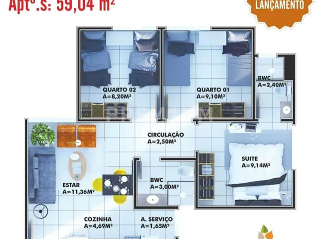Imagem 2: Apartamento Apartamento com 2 dormitórios