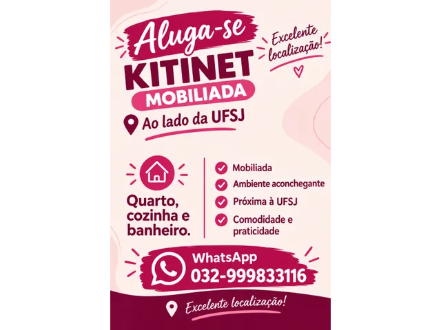 Imagem: Alugo Kitinet Mobiliada