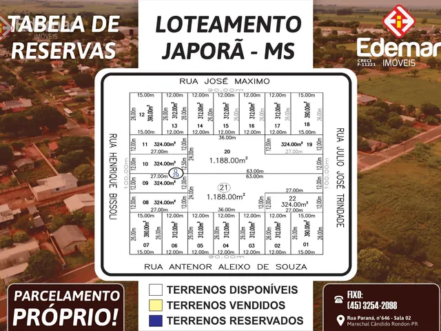Imagem: Terrenos Disponíveis em Japorã - Ms