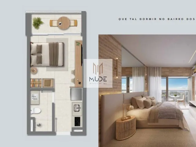 Imagem 8: Collection Barra | Lançamento de Studios e Quarto &Amp; Sala , Opções com Varanda | Áreas de 18M² a 34M²