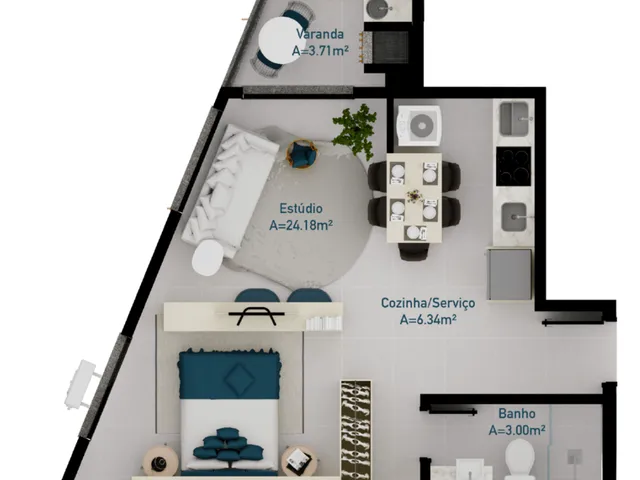 Imagem 2: Villa Verona Apartamento com 2 dormitórios
