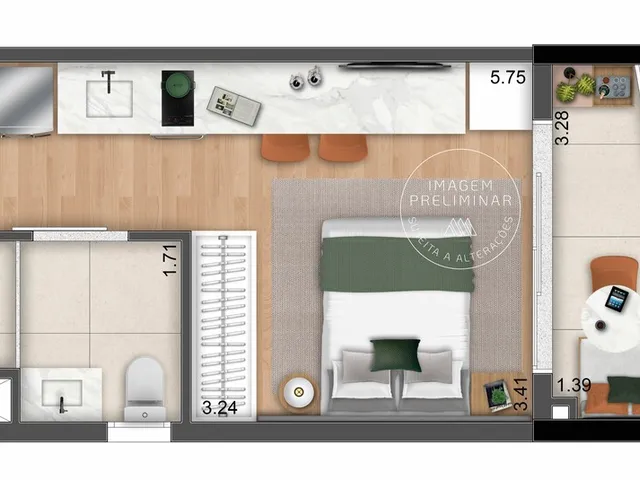 Imagem 4: Ndk Moema - Nr Apartamento com 1 dormitório