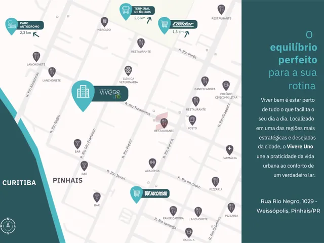 Imagem 5: Apartamento com 2 Dormitórios À Venda com 40.01M² por R$ 311.777,50 no Bairro Weissópolis - Pinhais / Pr