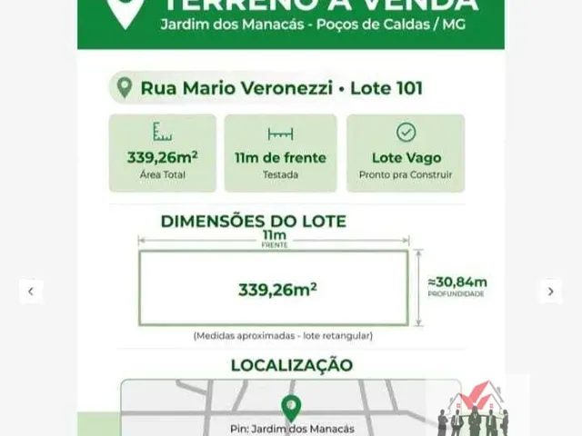 Imagem: Terreno À Venda no Bairro Jardim dos Manacas