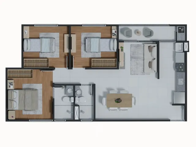Imagem 15: Apartamentos À Venda em Altos do Calhau, Cond Prime Calhau IV - 2 Quartos - 50M²