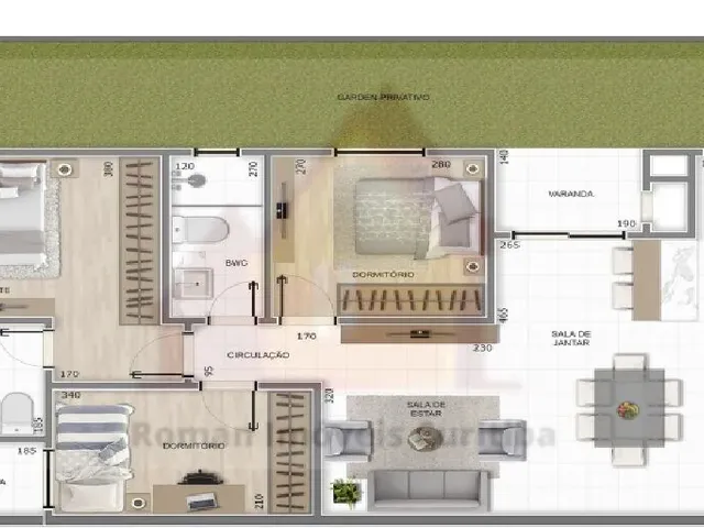 Imagem 2: Apartamento com Varanda Gourmet no Weissópolis